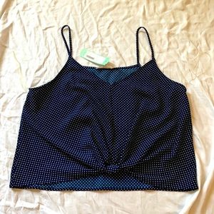 Lush Devon Knot Front Cami Blouse